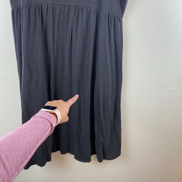 Garnet Hill Jolie Knit Sequins Scoop Neck Dress Short Sleeve Women’s Size L - Picture 5 of 15